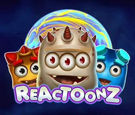 Reactoonz online game logo by Play’n GO on bettiltpt.pt